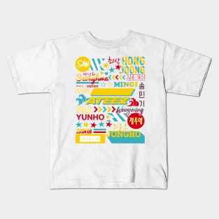 ATEEZ Collage Kids T-Shirt